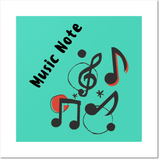 Music Note Posters and Art